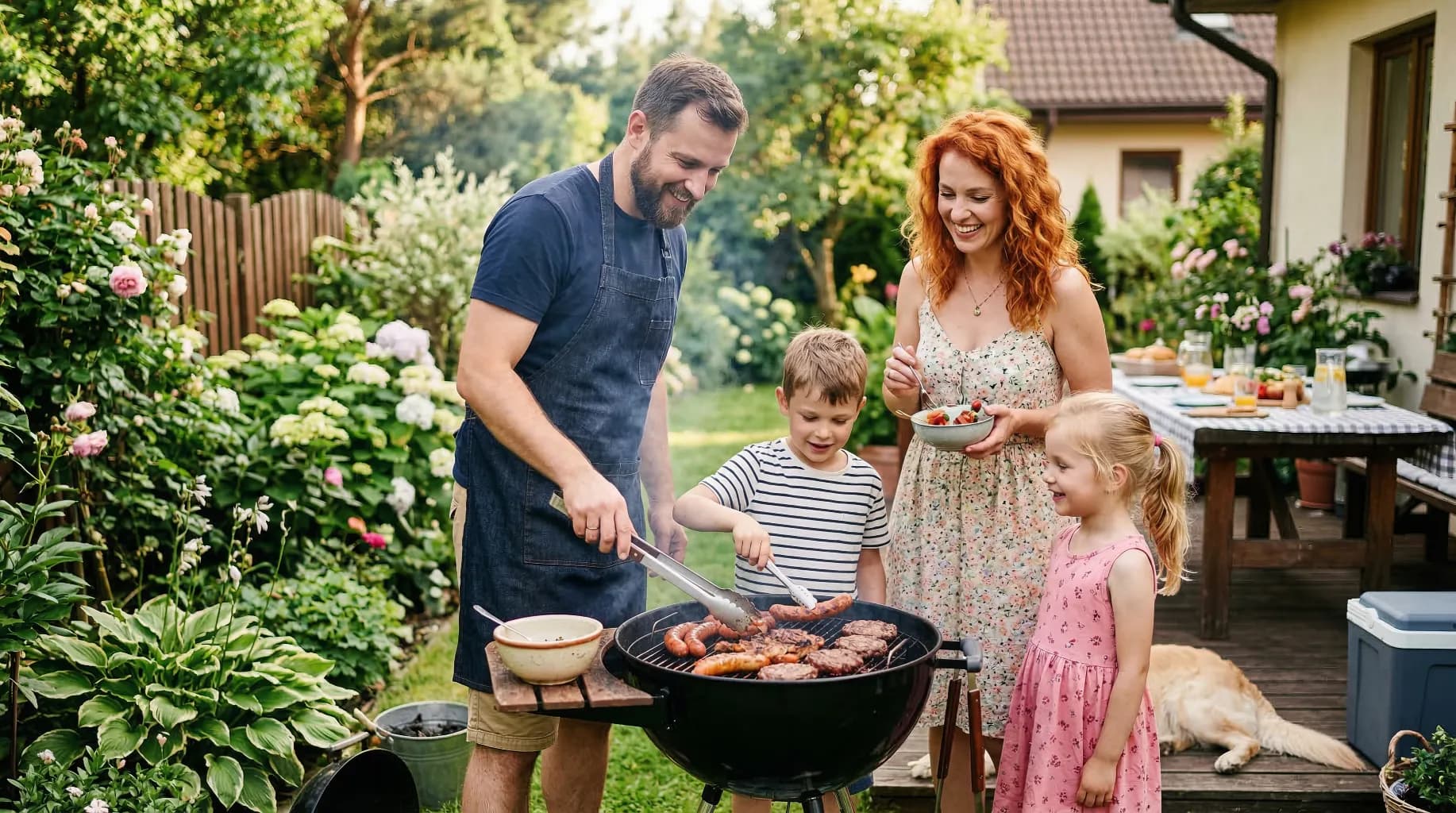 dad-grilling-burgers-on-a-backyard-barbecue-for-a-family-dinner-in-canada
